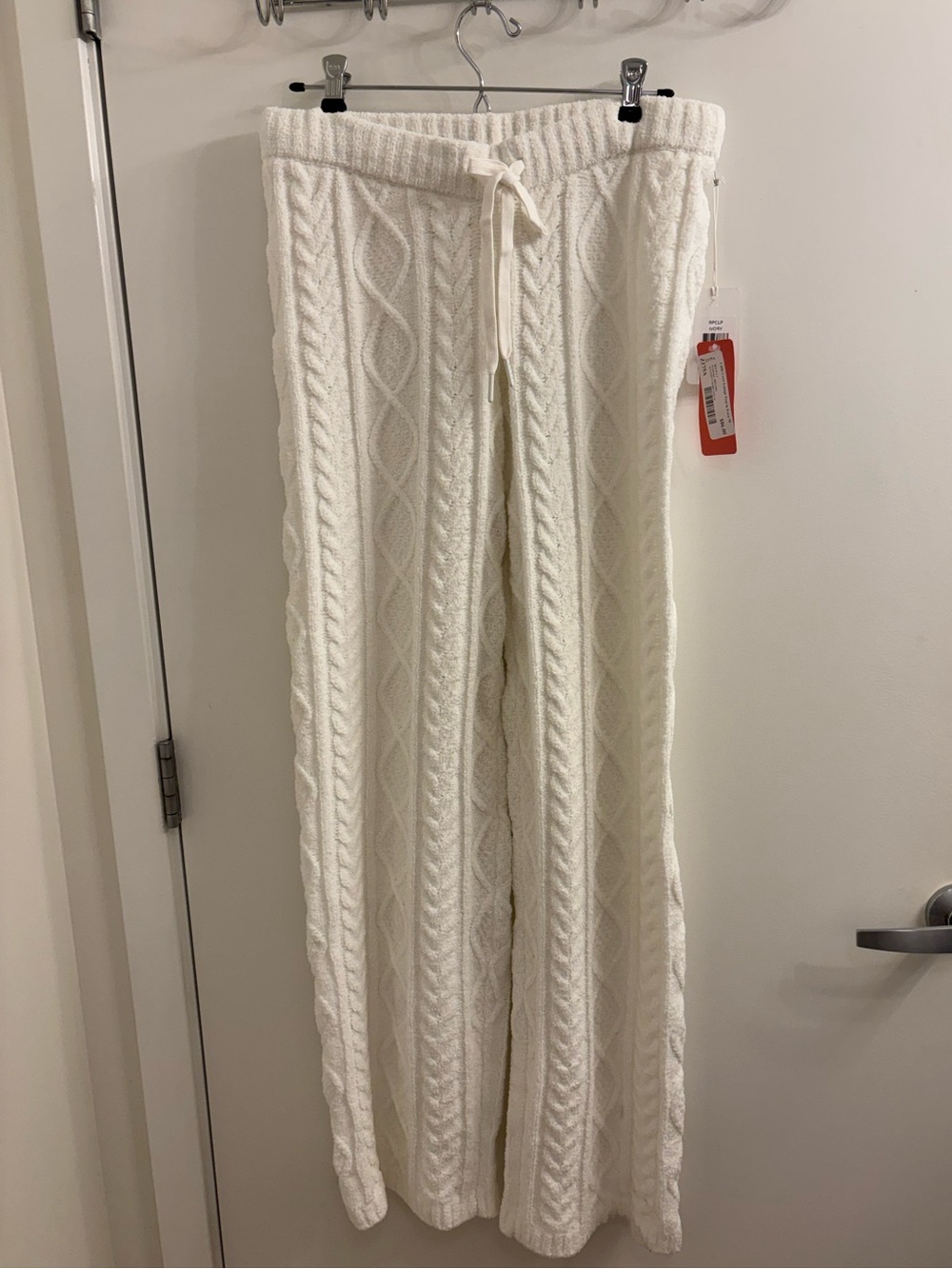 P.J. Salvage Cream Cable Knit Lounge Pants